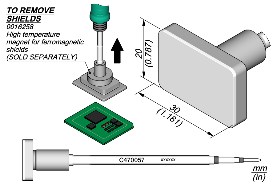 C470057 - RF Shield Removal Cartridge 20 x 30